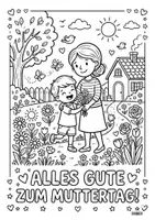 Vorschau - Arbeitsblätter - MUTTERTAG - Ausmalbilder, Bilder als Geschenk - Seite 3