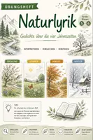Vorschau - Stundenentwürfe - Naturlyrik Übungsheft Klasse 5/6: Gedichte verstehen & selber schreiben (inkl. Lösungen) - Deckblatt
