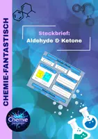 Vorschau - Arbeitsblätter - Aldehyde & Ketone - strukturierter Steckbrief zur organischen Chemie & Lösung - Deckblatt