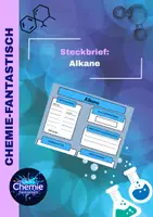 Vorschau - Arbeitsblätter - Alkane – strukturierter Steckbrief zur organischen Chemie & Lösung - Deckblatt
