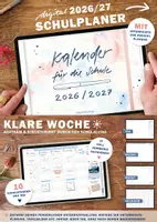 Vorschau - Anderer Materialtyp - Lehrerkalender digital Schuljahr 2026 2027 | interaktives PDF als digitaler Schulplaner - Deckblatt