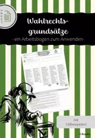 Vorschau - Arbeitsblätter - Wahlgrundsätze - Arbeitsbogen - Deckblatt