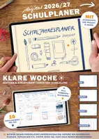Vorschau - Anderer Materialtyp - Lehrerkalender digital Schuljahr 2026 2027 | interaktives PDF als digitaler Schulplaner - Deckblatt