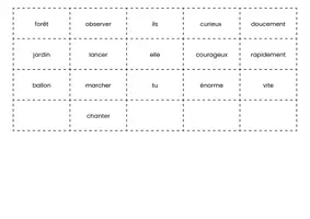 Aperçu - Apprentissages en autonomie - Atelier de grammaire : trier les mots selon leur nature (nom, verbe, adjectif, pronom, adverbe) – PDF gratuit Cycle 2 & 3 - Page 3