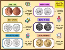 Aperçu - Feuilles d'exercices - Money Adventures for Kids: Coins, Bills & Budgeting + Posters - Page 2