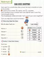 Aperçu - Feuilles d'exercices - Money Adventures for Kids: Coins, Bills & Budgeting + Posters - Page 3