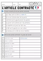 Vorschau - Arbeitsblätter - Materialpaket L'article contracté - Seite 2
