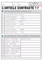 Vorschau - Arbeitsblätter - Materialpaket L'article contracté - Seite 3