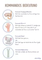 Vorschau - Poster - Kommandos, Ruhesignale Visualisierung blau&beige | Classroom-Management - Seite 2