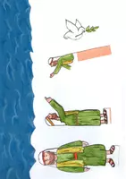 Vorschau - Präsentationen/Tafelbilder - Arche Noah - Erzählfiguren für die Erzählschiene - Seite 1