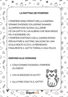 anteprima - Esercizi - Schede lettura e comprensione del testo - 20 schede - Pagina 1