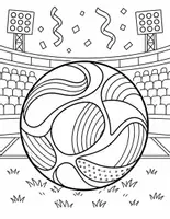 Vorschau - Mal- und Bastelvorlagen - WM 2026 Ausmalbilder Fußballer - Seite 3
