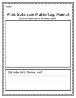 Aperçu - Matériel pour travaux manuels / dessin - Muttertag: Mal- und Schreibvorlagen für Mama & Oma - Page 2