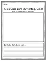 Aperçu - Matériel pour travaux manuels / dessin - Muttertag: Mal- und Schreibvorlagen für Mama & Oma - Page 3