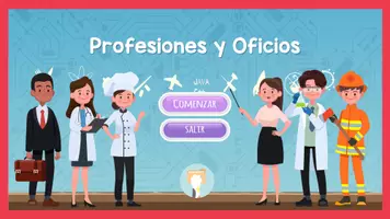 Vista previa - Juegos / Gamificación - Presentación interactiva Profesiones y Oficios Para Niños - página 1
