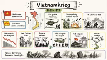 Vorschau - Arbeitsblätter - Lernposter + Arbeitsblatt "Vietnamkrieg" + Onlineübung & MP3 + Mindmap + Infografik - Seite 2