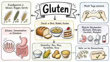 Vorschau - Arbeitsblätter - Lernposter + Arbeitsblätter zum Thema "Gluten" + Lösung & MP3 + Mindmap + Infografik - Seite 2