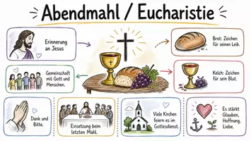 Vorschau - Arbeitsblätter - Lernposter + Arbeitsblatt zum Thema "Abendmahl / Eucharistie" + Onlineübung & MP3 + Mindmap + Infografik - Seite 2