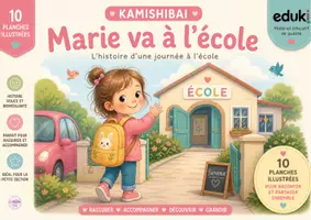 Aperçu - Préparation de séquence / Séquence complète - kamishibai Marie va à l’école - Page de couverture