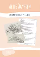 Vorschau - Arbeitsblätter - Altes Ägypten
Pyramide als Querschnittzeichnung - Deckblatt