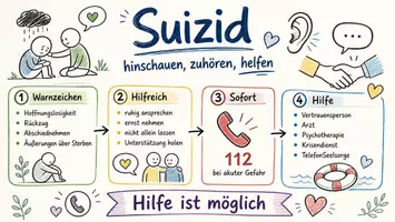 Vorschau - Arbeitsblätter - Lernposter + Arbeitsblätter zum Thema "Suizid" + Lösung & MP3 + Mindmap + Infografik - Seite 2