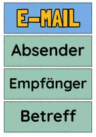 Vorschau - Arbeitsblätter - E-Mail schreiben (formell und informell) - Tafelmaterial und Arbeitsblätter - Seite 1