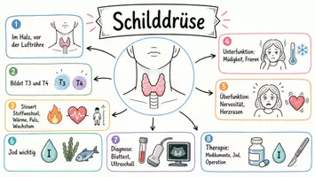 Vorschau - Arbeitsblätter - Lernposter + Arbeitsblätter zum Thema "Schilddrüse" + Lösung & MP3 + Mindmap + Infografik - Seite 2