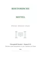 Vorschau - Stundenentwürfe - Übungsheft Deutsch Klasse 9/10: Rhetorische Mittel erkennen, benennen und deuten - Seite 1