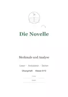 Vorschau - Arbeitsblätter - Übungsheft Deutsch Klasse 9/10: Die Novelle – Merkmale, Theorie & Analyse - Seite 1