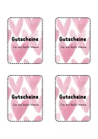 Vorschau - Mal- und Bastelvorlagen - Muttertag - personalisierte Gutscheine zum Beschriften - Seite 3