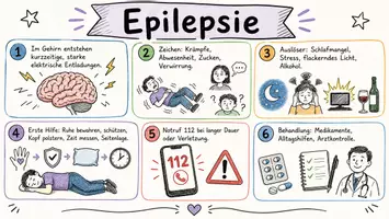 Vorschau - Arbeitsblätter - AB mit Fragen zum Thema "Epilepsie" + Lösungsblatt + Mindmap + Infografiken - Seite 2