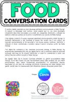 anteprima - Materiale interattivo - Let's talk! A2 Food Conversation Cards - Pagina 1