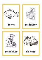 Voorbeeld - Werkwoord en onderwerp kaartjes - Pagina 2