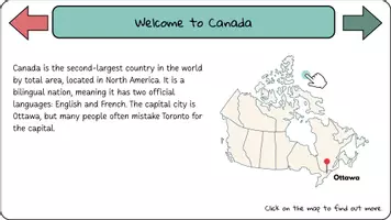 Vorschau - Präsentationen/Tafelbilder - Welcome to Canada - Präsentation Deckblatt - Seite 2