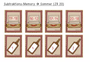 Vorschau - Spiele - Sommer - Subtraktionsmemory II - ZR 20 - Seite 3