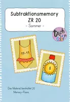 Vorschau - Stationenlernen - Sommer - Subtraktionsmemory - ZR20 - Deckblatt