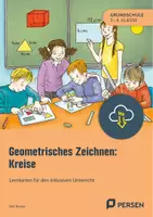 Vorschau - Arbeitsblätter - Geometrisches Zeichnen: Kreise - Lernkarten für den inklusiven Unterricht - Deckblatt