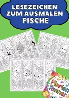 Vorschau - Mal- und Bastelvorlagen - Fische-Lesezeichen: 12 Ausmalmotive - Deckblatt