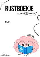Voorbeeld - Rustboekje (middenbouw) ✏️ - Voorblad