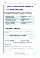 anteprima - Altro tipo di materiale - Verifica sul Boccaccio - Pagina di copertina