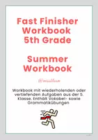 Vorschau - Arbeitsblätter - Workbook/Summer book 5. Klasse - Übungsheft - Deckblatt