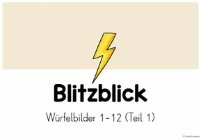 Vorschau - Präsentationen/Tafelbilder - Blitzblick / Simultanerfassung (Digitale Tafel) - Würfelbilder 1-12 Teil 1 (Mathe Klasse 1) - Seite 3