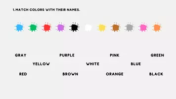 zapowiedź - Karta pracy "Colors" - angielski dla dzieci 5-8 lat - strona 1