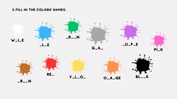 zapowiedź - Karta pracy "Colors" - angielski dla dzieci 5-8 lat - strona 2