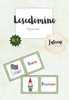 Vorschau - Aufgabenkarten - Lesedomino Frühling - Deckblatt