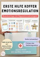 Vorschau - Mal- und Bastelvorlagen - Erste Hilfe Koffer für große Gefühle – Emotionsregulation in der Grundschule | Bastelvorlage & Achtsamkeitsübungen - Deckblatt