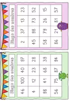 Vorschau - Spiele - Französische Zahlen üben : Bingo des nombres (0-100) - Seite 3
