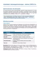 Vorschau - Arbeitsblätter - Atemwegserkrankungen – Asthma, COPD & Lungenentzündung - Seite 1