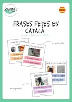 Vista previa - Refuerzo / NEE / Materiales de apoyo - FRASES FETES EN CATALÀ - Portada