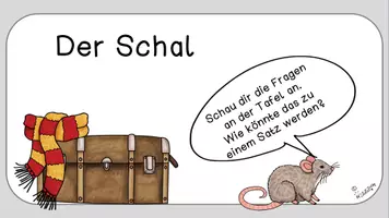 Vorschau - Präsentationen/Tafelbilder - Satzerweiterung/Sätze verlängern/Satzglieder hinzufügen - Seite 1